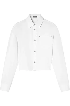 VERSACE Cropped spijkerblouse