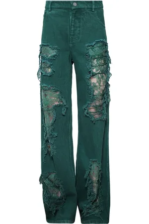 CHRISTOPHER ESBER Arboreal jeans met wijde pijpen
