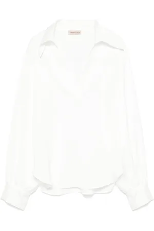 BLANCA Peplum blouse met textuur