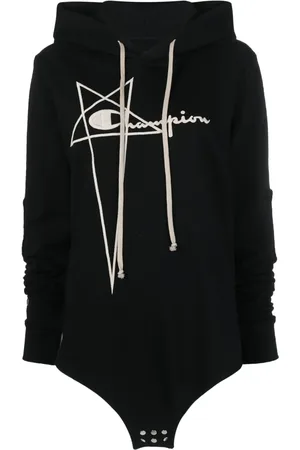 Rick Owens Hoodie met geborduurd logo