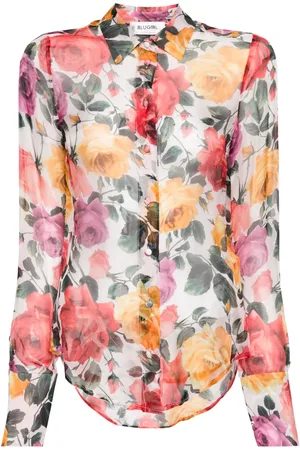 Blugirl Blouse met bloemenprint