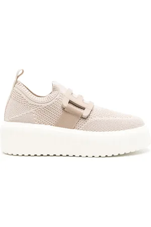 Hogan Gebreide sneakers met sleehak