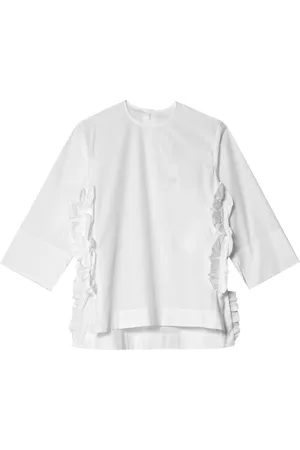 Comme des Garçons Blouse verfraaid met ruches