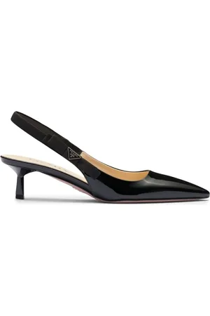 Prada Lakleren slingback pumps