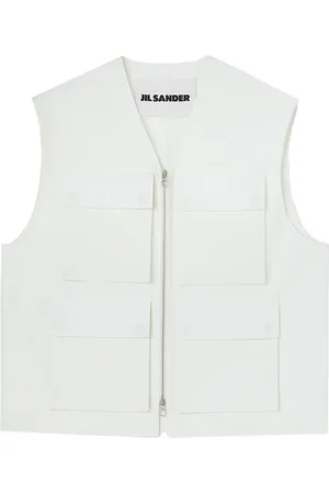 Jil Sander Cargo gilet met rits