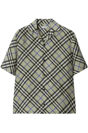 Burberry Nova geruit zijden overhemd