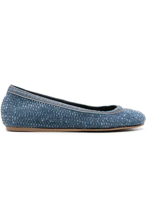 LE SILLA Duchess denim ballerina