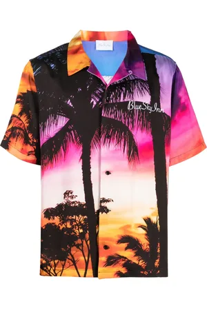 BLUE SKY INN Overhemd met tropische print