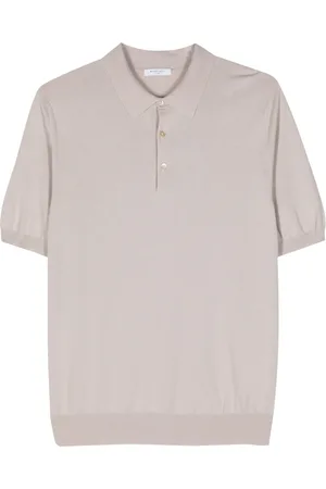 Boglioli Fijngebreid poloshirt