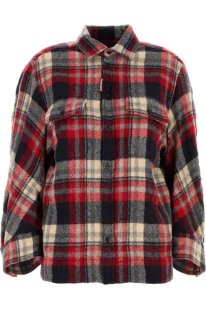 Dsquared2 Dean flanellen blouse met borduurwerk