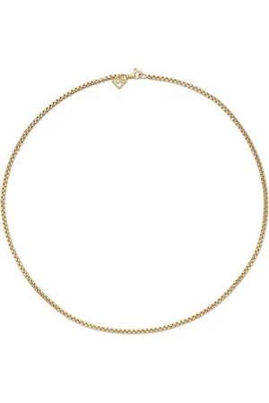 David Yurman 18kt geelgouden Box Chain schakelhalsketting (2,7mm)