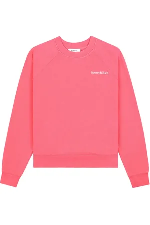 Sporty & Rich Katoenen sweater met geborduurd logo