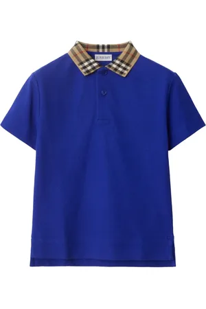 Burberry Geruit katoenen poloshirt