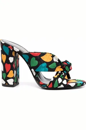 Saint Laurent Muiltjes met hartprint