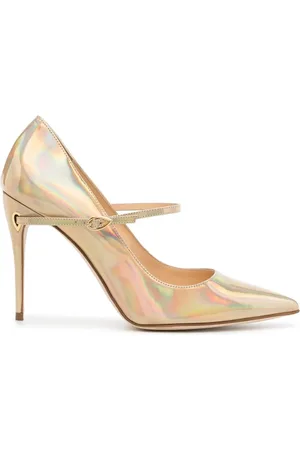 Jennifer Chamandi Lorenzo leren pumps