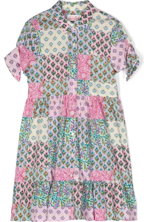 MC2 SAINT BARTH Katoenen jurk met bloemenprint