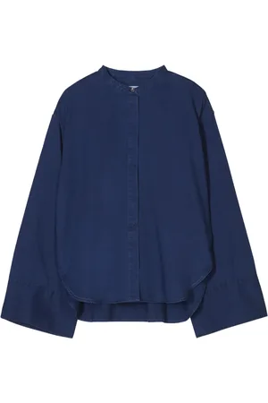 Closed Blouse met omgeslagen detail