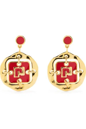 Paco rabanne Oorbellen met logoplakkaat