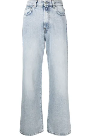 7 for all Mankind X Chiara Biasi Arctic mid waist straight jeans