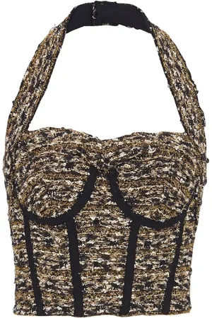 Balmain Tweed haltertop