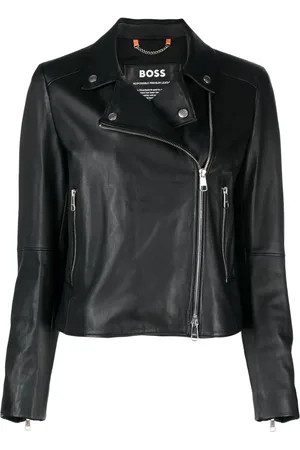 HUGO BOSS Leren bikerjack