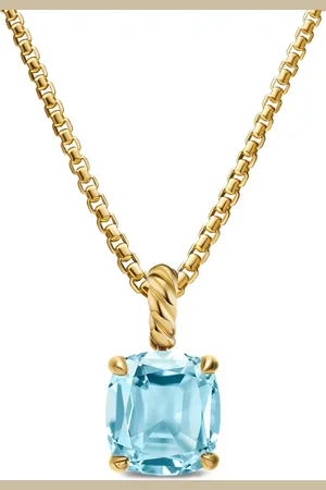 David Yurman 18kt geelgouden Marbella™ hanger met topaas