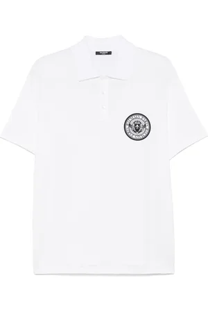 Balmain Poloshirt met muntprint