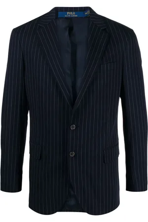 Ralph Lauren Blazer met krijtstreep en logopatch