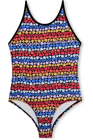 Sonia Rykiel Enfant Gestreept badpak met hartprint