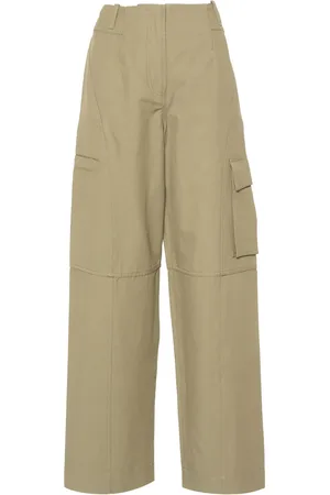 Cult Gaia Twill broek met toelopende pijpen