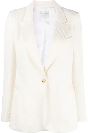 FORTE FORTE Blazer met enkele rij knopen