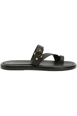 Giuseppe Zanotti Sandalen met logoplakkaat