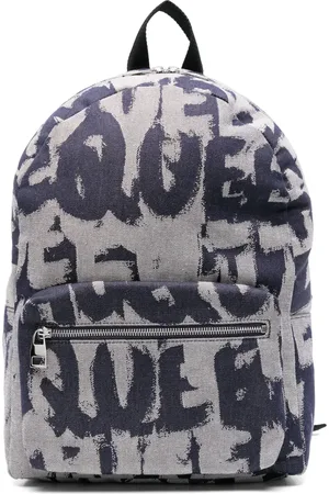 Alexander McQueen Denim rugzak met logoprint