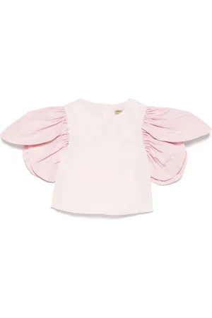 Stella McCartney Shirt met bloemblaadjes op de mouw