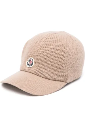 Moncler Gebreide katoenen honkbalpet