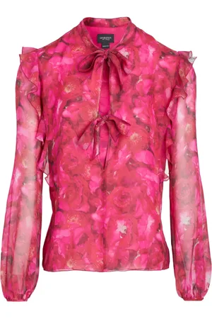 Giambattista Valli Blouse met bloemenprint van zijde