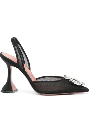 Amina Muaddi Begum Glass Sling 90mm pumps