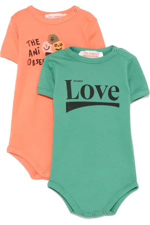 The Animals Observatory Twee rompers met print