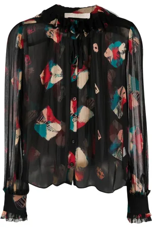 ULLA JOHNSON Doorzichtige blouse