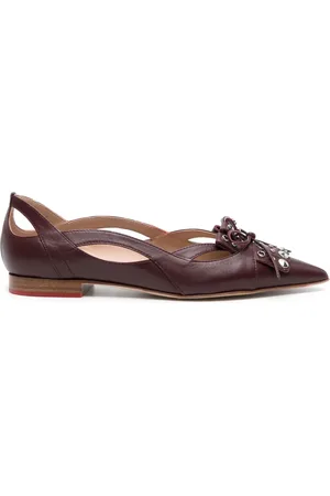 Scarosso Cherry leren ballerina