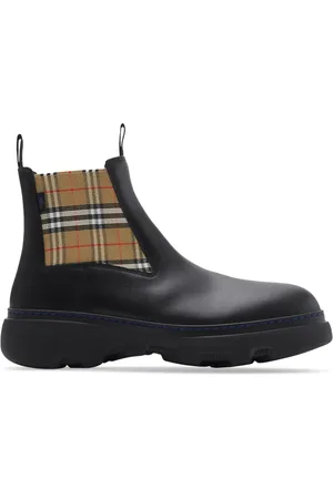 Burberry Geruite leren laarzen