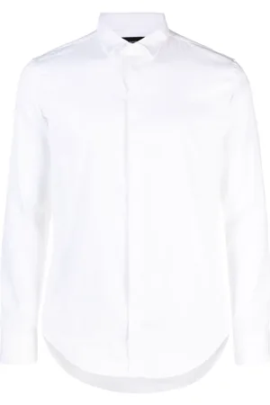 Emporio Armani Overhemd met verborgen knoopsluiting