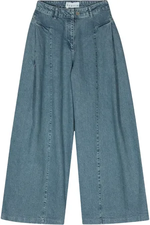 REMAIN Mis waist jeans met wijde pijpen