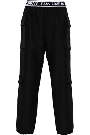 VERSACE Katoenen cargo broek met logoband