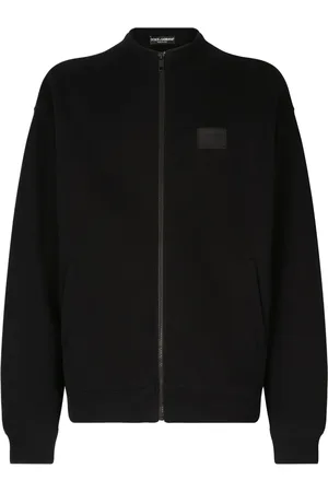 Dolce & Gabbana Sweater met logopatch en rits