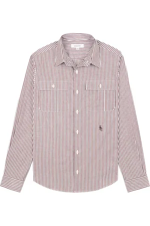 Sporty & Rich Cargo gestreept katoenen shirt