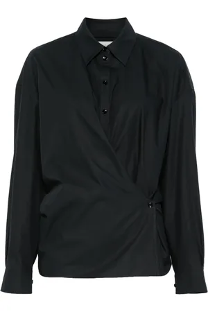 LEMAIRE Gedraaide blouse met rechte kraag