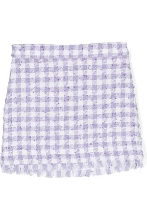 MONNALISA Tweed rok met franje