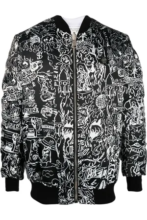Philipp Plein Bomberjack met doodskopprint