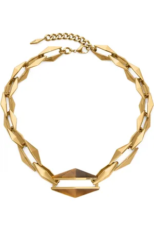 Jimmy Choo Schakelhalsketting met diamant